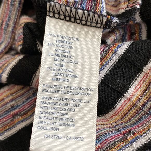 Rafaella 3/4 Sleeves Striped Top - Picture 6 of 6